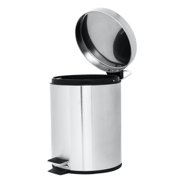 5L Outdoor Indoor Garbage Bin With Foot Pedal Foot Pedal ashbin With Lid