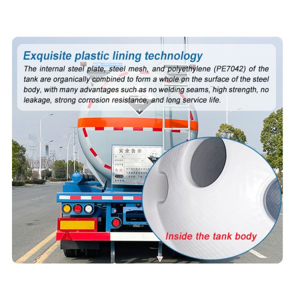 Heavy Duty 3 Axles 32T Dangerous Chemical Liquid Transport Tank Semi Trailer Maximum Load