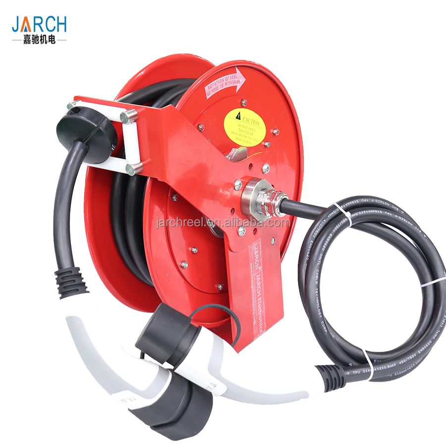 retractable high pressure industrial robot cable reel hose reel oil hose 49cm STEEL DRUM