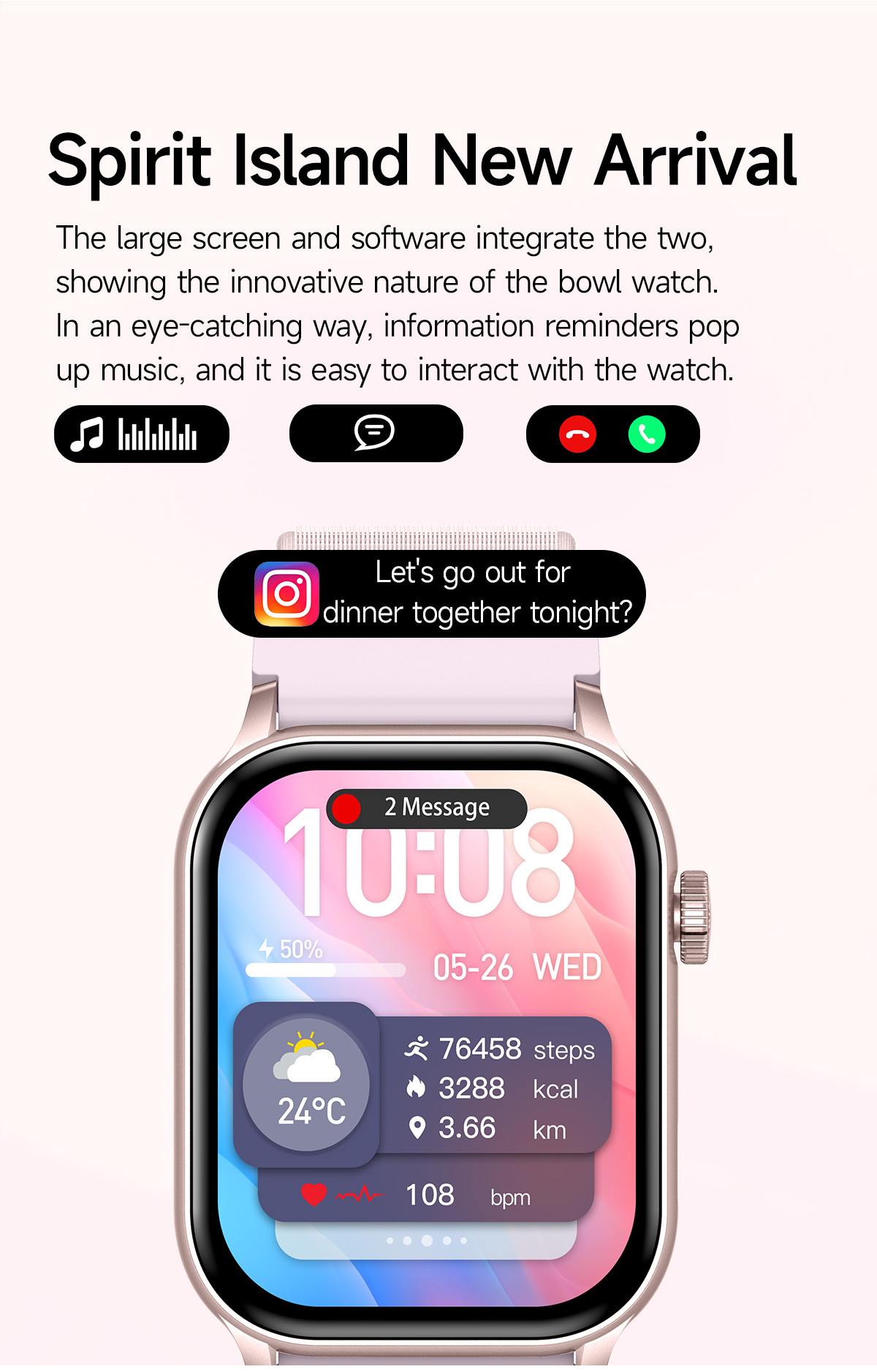 1.95inch Amoled GPS Outdoor Smart Watch Multi Sport Model