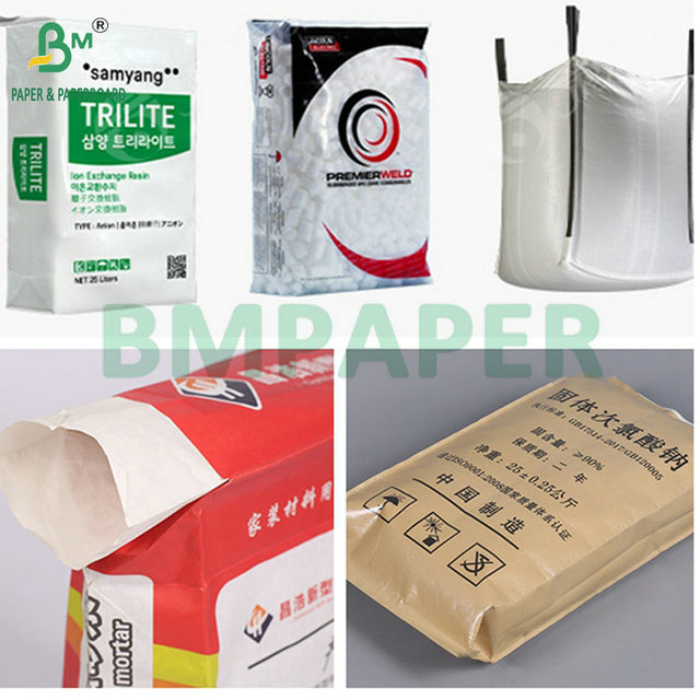 70gr 80gr Tearing Strength Microcreped Bleached Paper For Cement Bag 720MM 820MM
