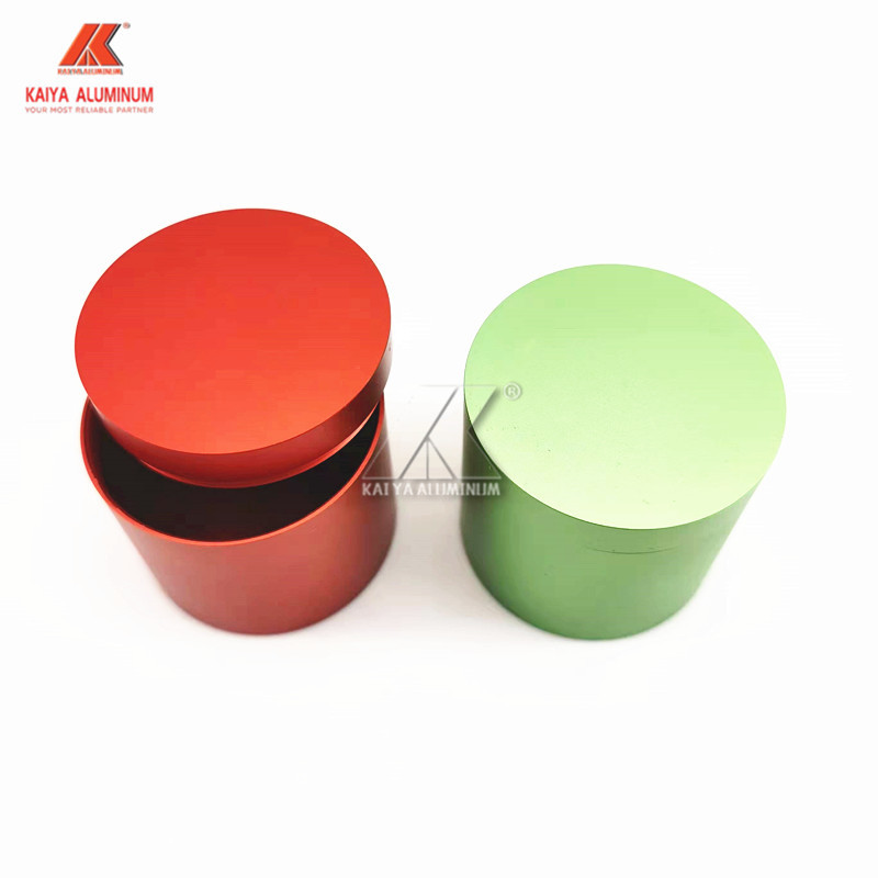 Travel Empty Tea Storage Round Aluminum Cans T8 With Lids