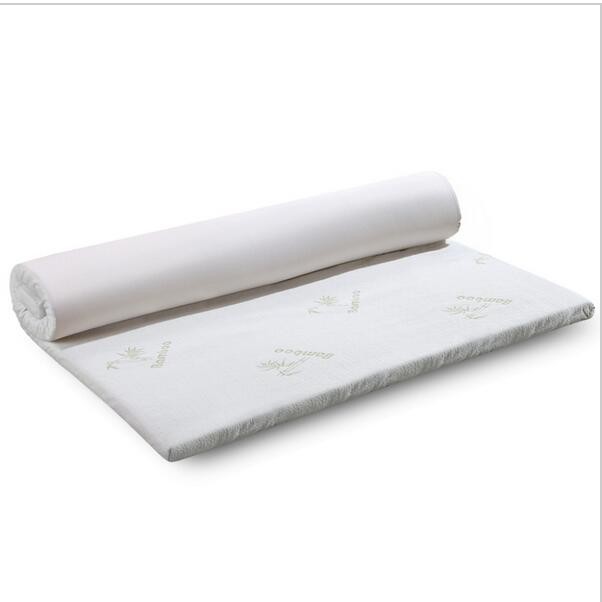 Home Sleep King Size Mattress Topper , Thin Solid White Soft Mattress Topper