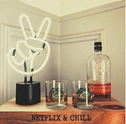 Peace 14.5 Inches Neon Light Desk Lamp Neon Light Sculpture UL