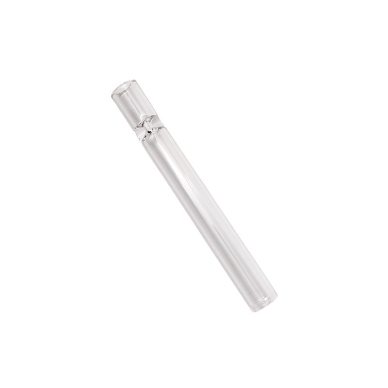 150℃ Inhale Borosilicate Straight Glass Smoke Pipe