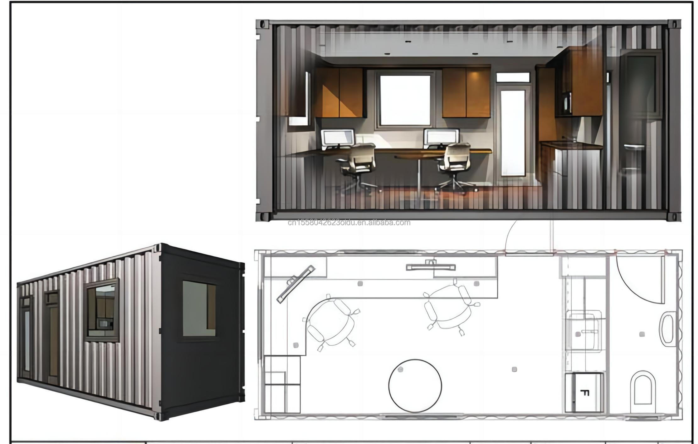Customized Color 20FT or 40FT Luxury Shipping Container Bar Prefabricated Foldable Cafe Container Coffee Shop
