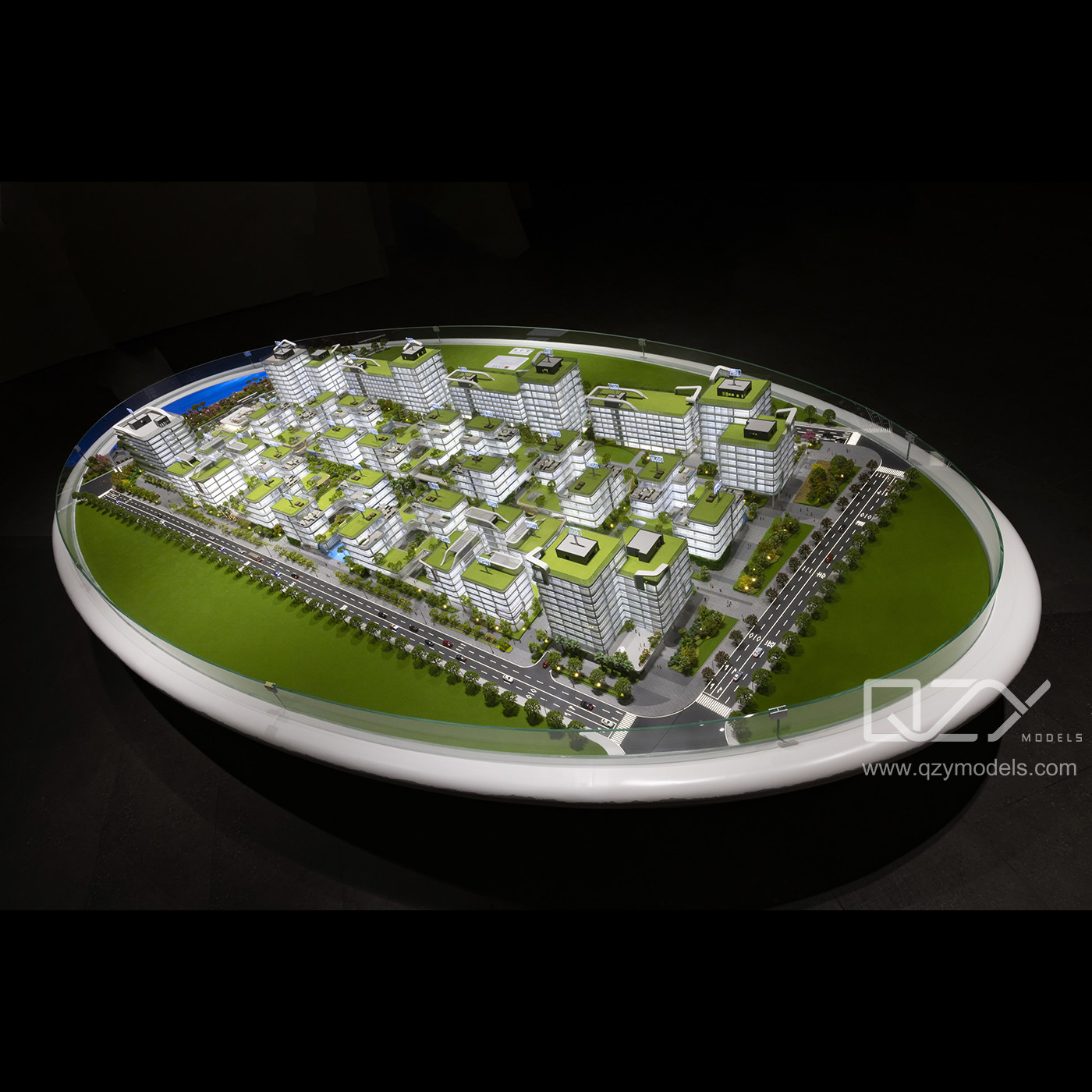 Master Plan Models - Ruimeng Investment - Zhuhai Hengqin Cultural Skywalk-Cutural Industry-Ofiice building model-1/100