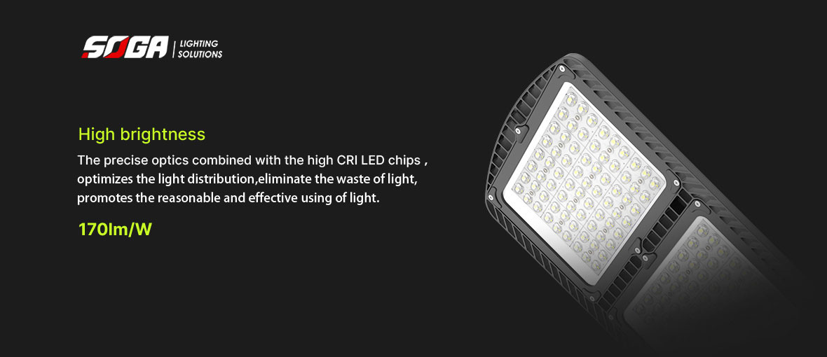 6000K Waterproof Street Light 100W Dimmable Commercial Led Street Light
