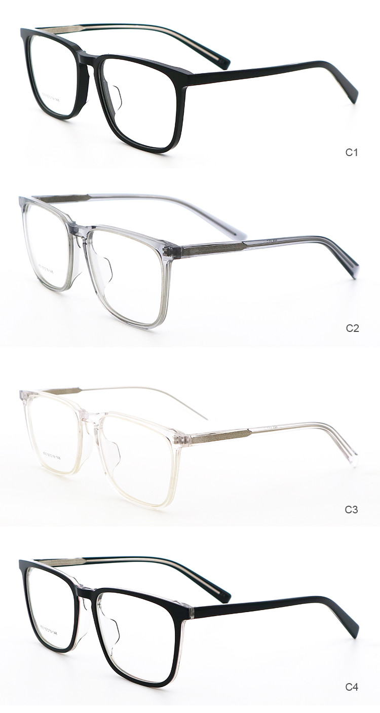 Vintage Design Polygons Acetate Optical Frames For Unisex MR 803