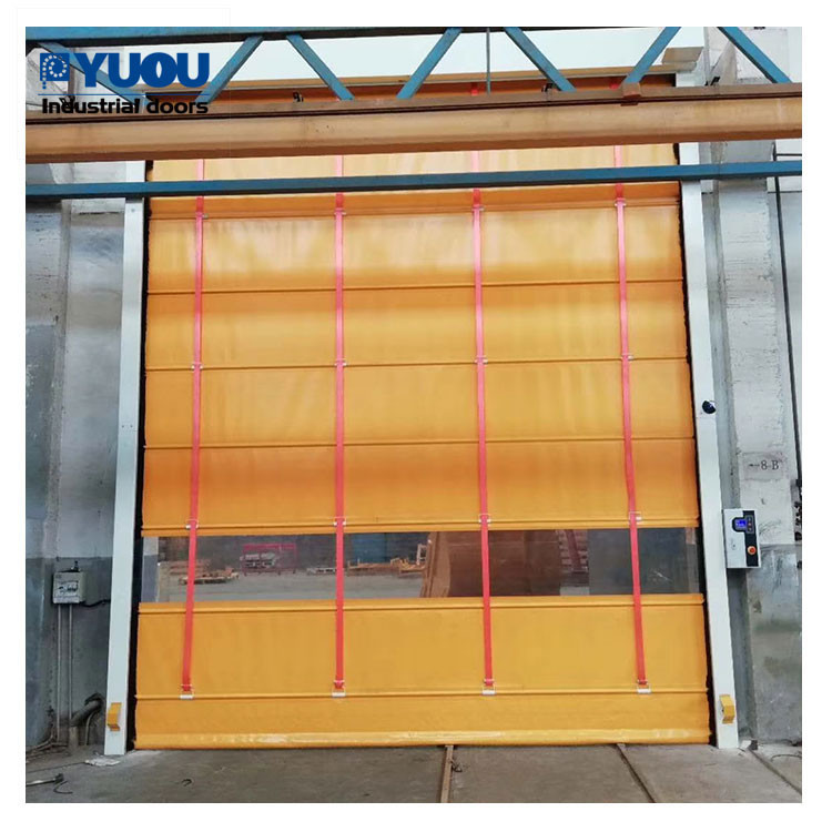 13m Height Exterior High Speed Roller Shutter Door Fabric Soft Curtain Windproof