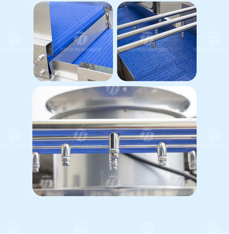 380V Stainless Steel Mesh Belt Air Drying Machine for Fruit And Vegetable