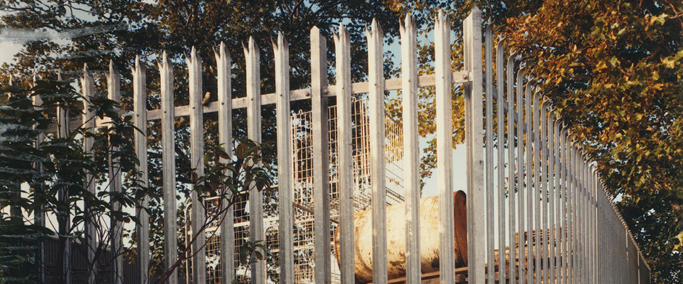 3m Steel Palisade Fencing , 12m Length Palisade Sliding Gate