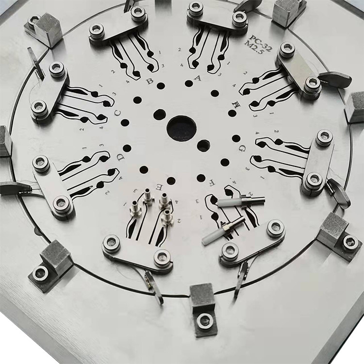 High Efficiency 2.5mm 1.25mm Ferrule Polishing Jig 32 Fiber Connector