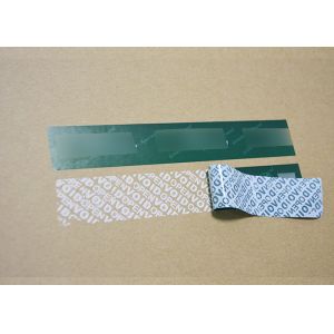 Adhesive warranty void tamper evident transfer label box seal