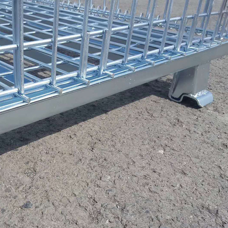 Space Saving Galvanized Foldable Metal Storage Cage 500KG-1000KG Load Capacity