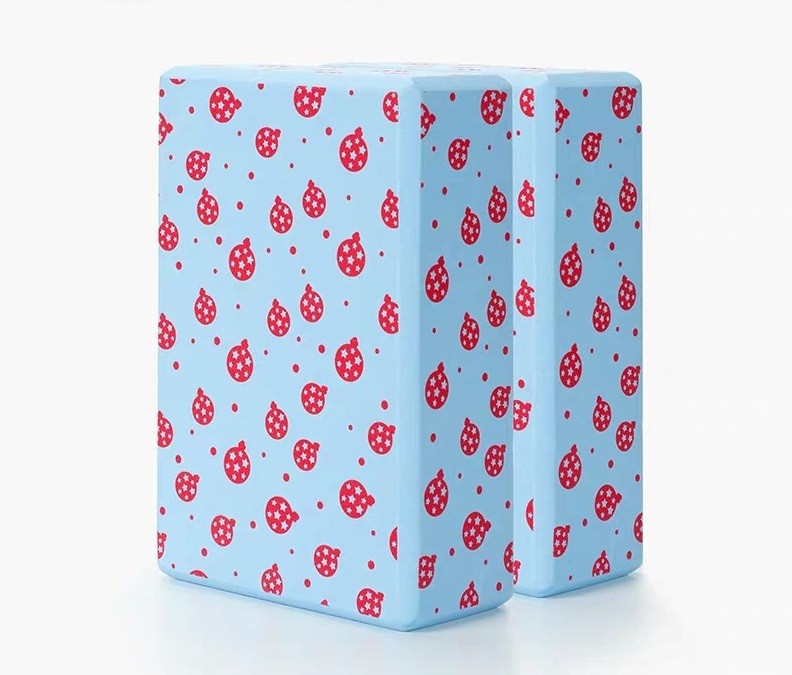 Printed Fitness Pilates Exercise EVA Gym Yoga Block