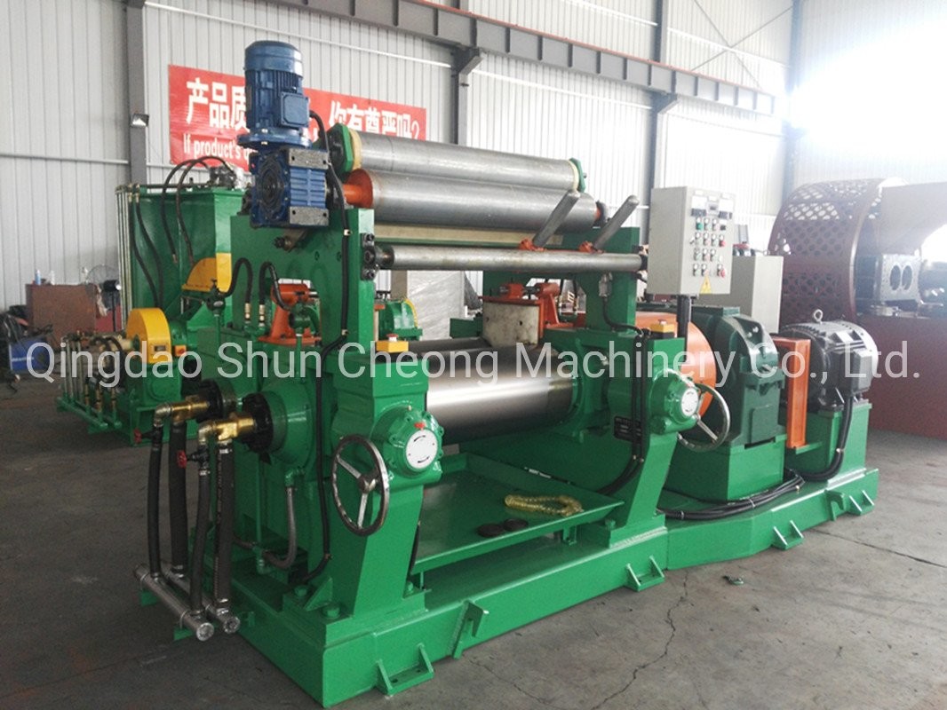 Long Life XK-360 Oil Heating Rubber Mixing Mill With PLC Control