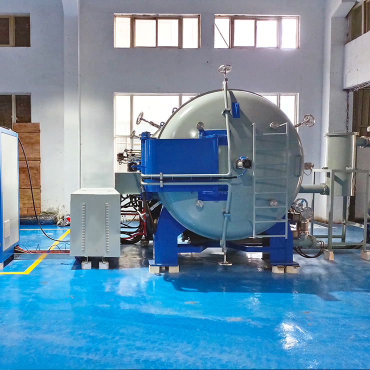 Customized Horizontal Vacuum Carbonization Furnace Machine With PLC Water Nitron Cooling