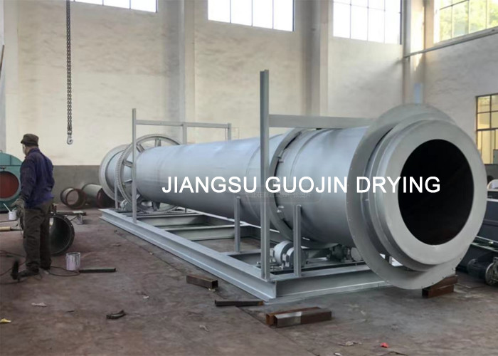 Chicken Manure Rotary Drum Dryer Large Processing Capacity