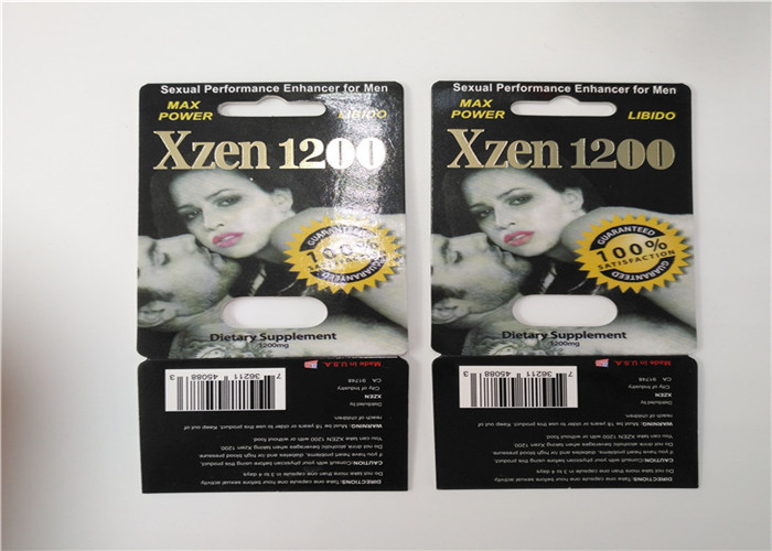 Hardsteel EXtacy Sex Pill Blister Card Packaging