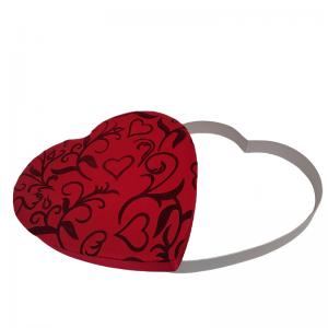 Buy cheap Custom Heart Shaped Cardboard Box Chocolate Gift Box With Silk Cloth product