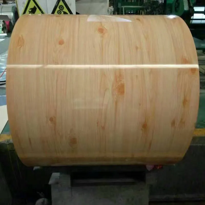 Wood Grain Pattern Printed Color Coated Steel Coil PPGI Roll