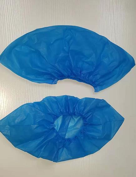 Disposable Nonwoven CPE Shoe Cover Elastic Band at Opening Multiple Sizes Waterproof Excellent Liquid and Tear Resistance