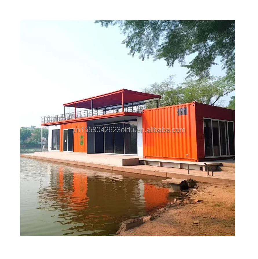 Bathroom and Galvanized Steel Square Tubes Main Structure in 20ft Light Steel Structure Container Room for Restaurant