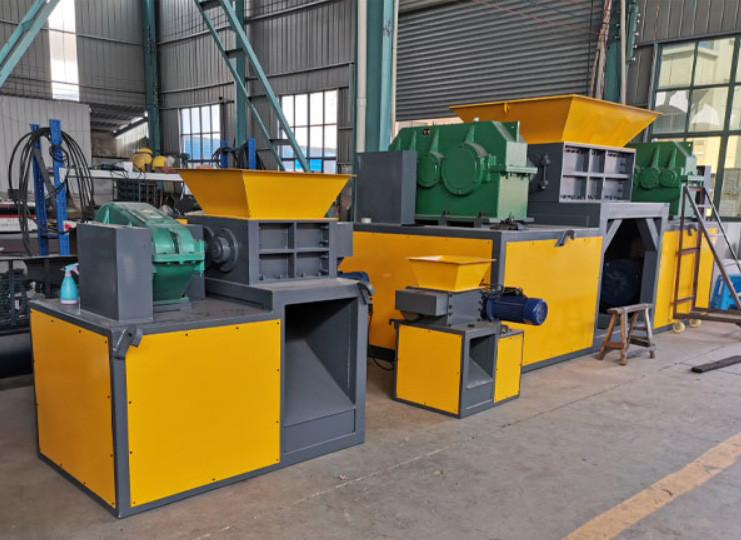 Wood Cardboard Circuit Board Zinc Double Shaft Shredder Machine