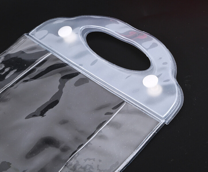 Promotional Clear Waterproof Transparent PVC Bag With Handle Pouch Printing