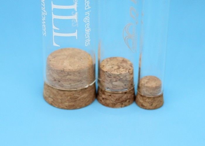 Glass Test Tube With Cork Stopper For Laboratory Equipment