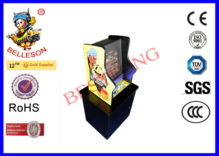 Yellow DIY Arcade Machine 110V - 220V , One Player Arcade Bartop Cabinet