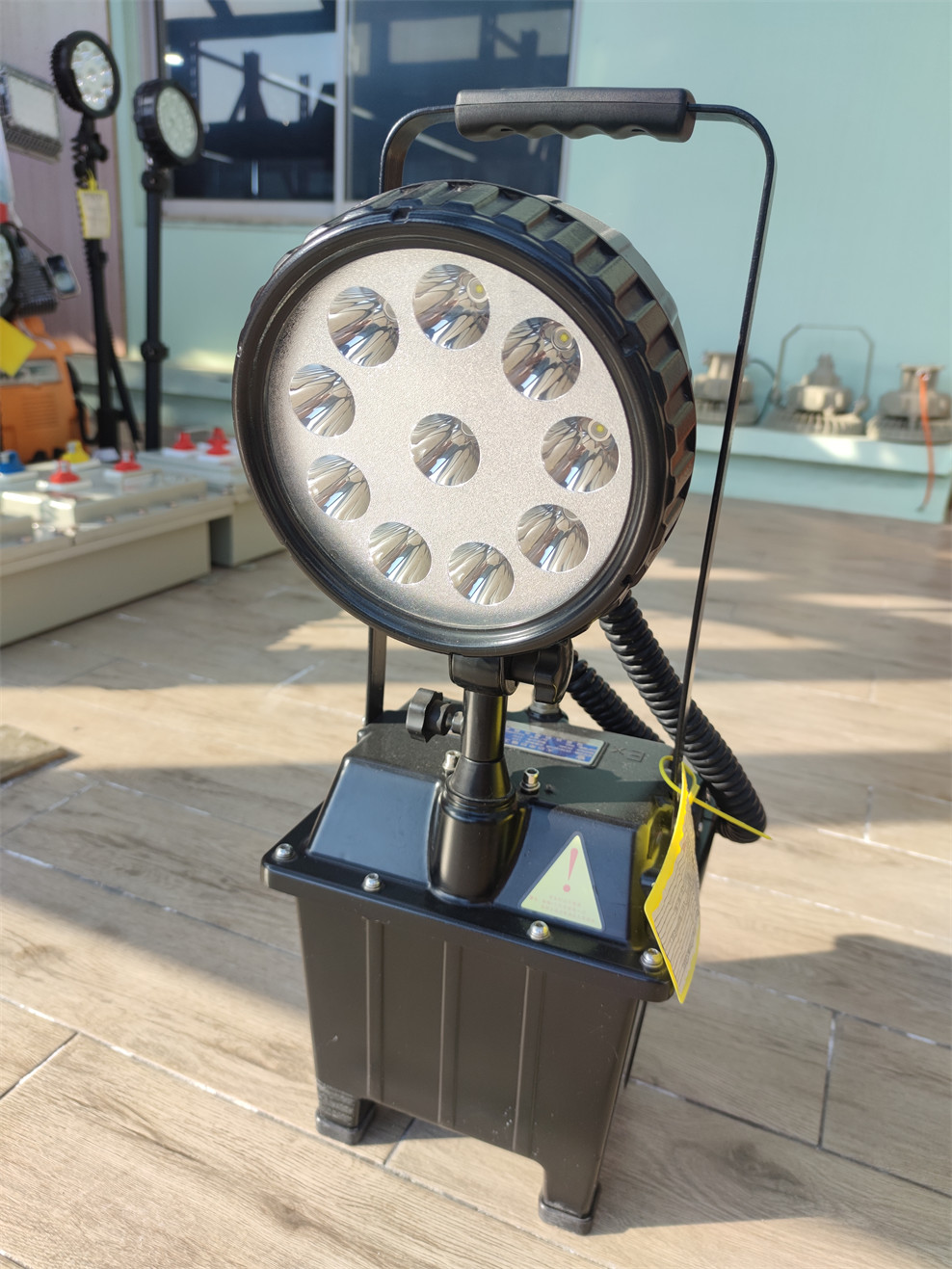 10*3W Explosion Proof LED Portable Working Light GRP Whole Plastic ATEX Approved For Marine Oil Gas Zone1