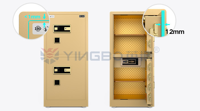Digital Fingerprint Lock Large Safe Box For Security Gold High End Home Safes