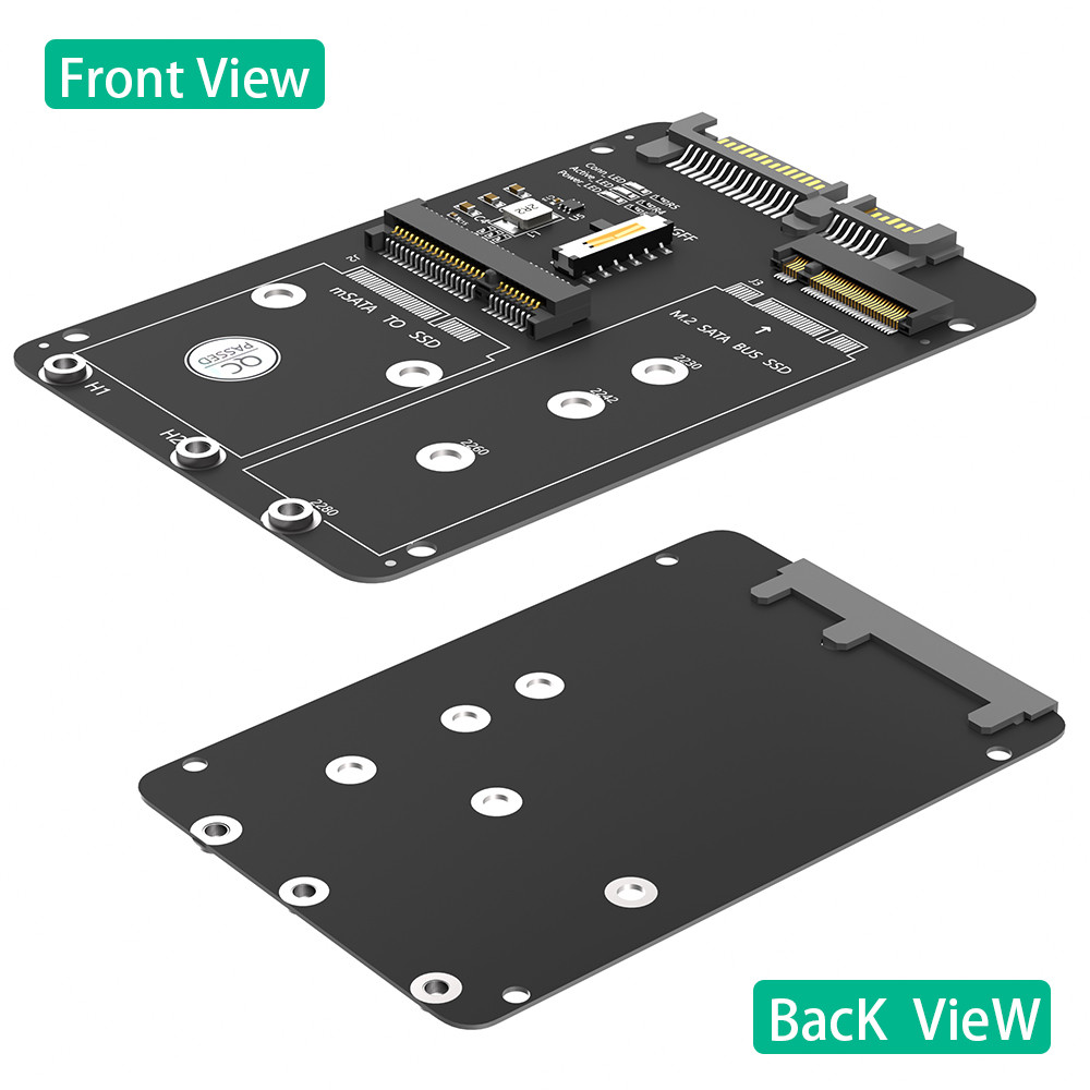M.2 NGFF Key B & MSATA SSD To SATA3 Adapter Wireless Card