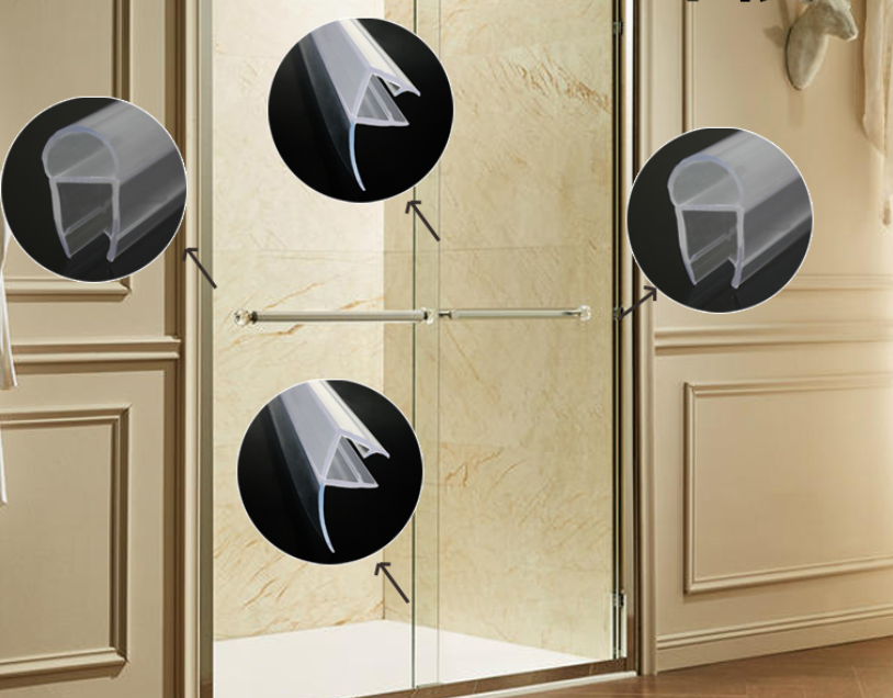 Shower Silicone Seal Strip for 120 Inch Glass Door Prevent Leaks and Stop Water Damage
