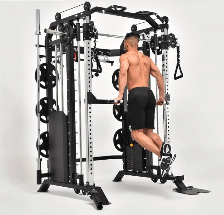 Body Building Power Cage Squat Rack Weight Lifting Smith Machine Fitness Equipment