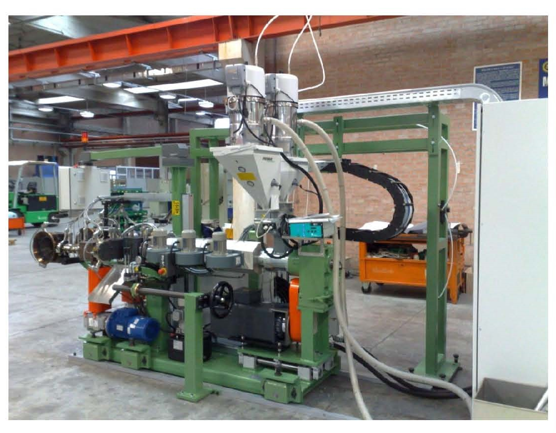 Steel Rope PP Injection 120mm Cable Extrusion Line For Mine