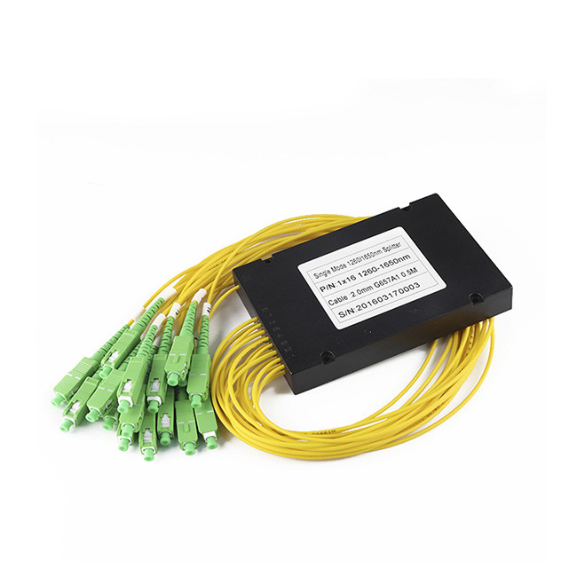 Passive 1x16 Optical Splitter ABS Module SC APC ISO 9001