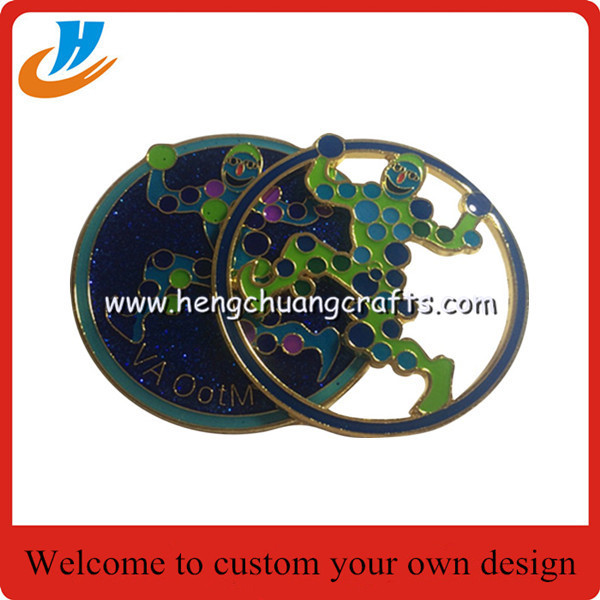 Resin coating soft enamel custom lapel pin no minimum lapel pin with logo butterfly clutch lapel pin