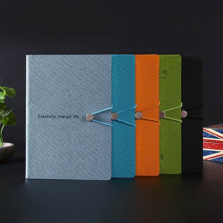 Hardcover Design Pu Leather Gift Suit Business Notebook with Customized Logo Acceptable
