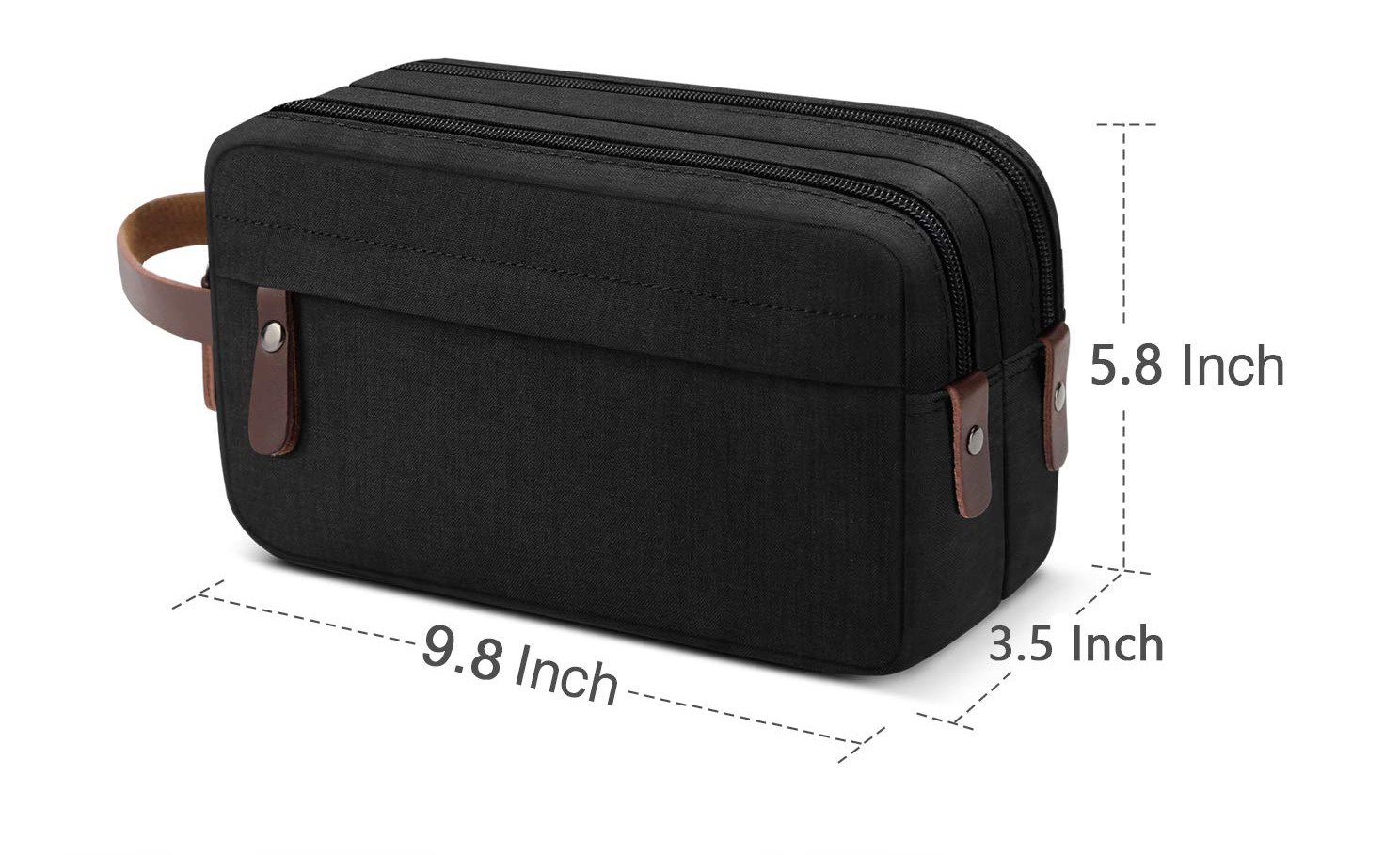 Blank Canvas Cotton Makeup Bag Casual Customized Logo Unique Double Zip