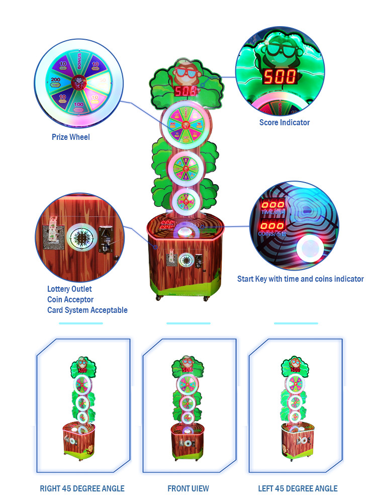 Lucky Tree Prize Kids Game Machine Roulette Arcade Games