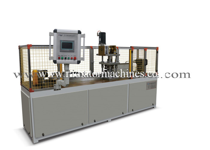 Automatic Aluminum Radiator Fin Machine For Condenser Header Pipe Punching