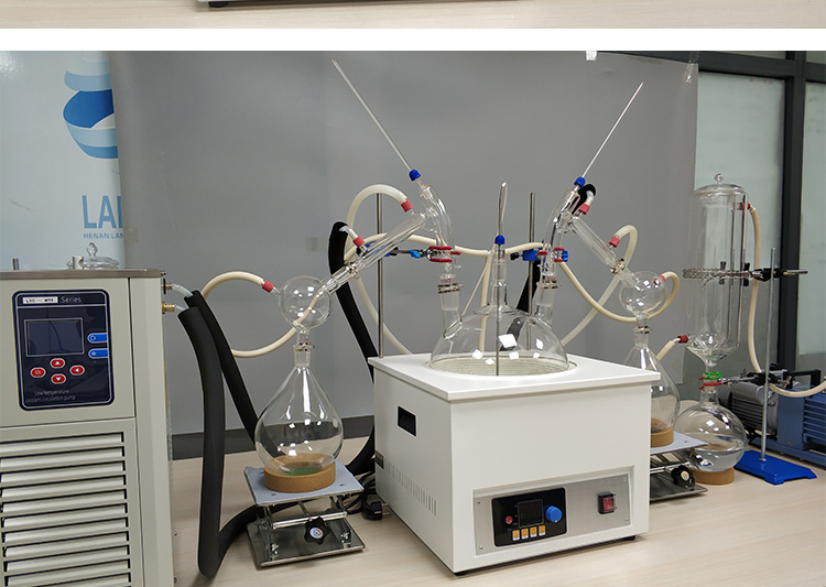 Short Path Distillation Equipment Molecular essential oil extraction Distiller 20L Lab