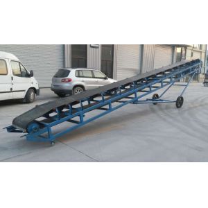 China Custom Rubber Mobile Belt Conveyor Adjustable Height Flexible Movable on sale