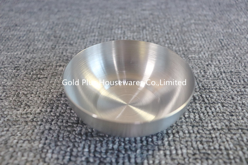 8.5cm Dia Stainless Steel Round Tray Silver Buffet Serving Dipping Sauce Bowl