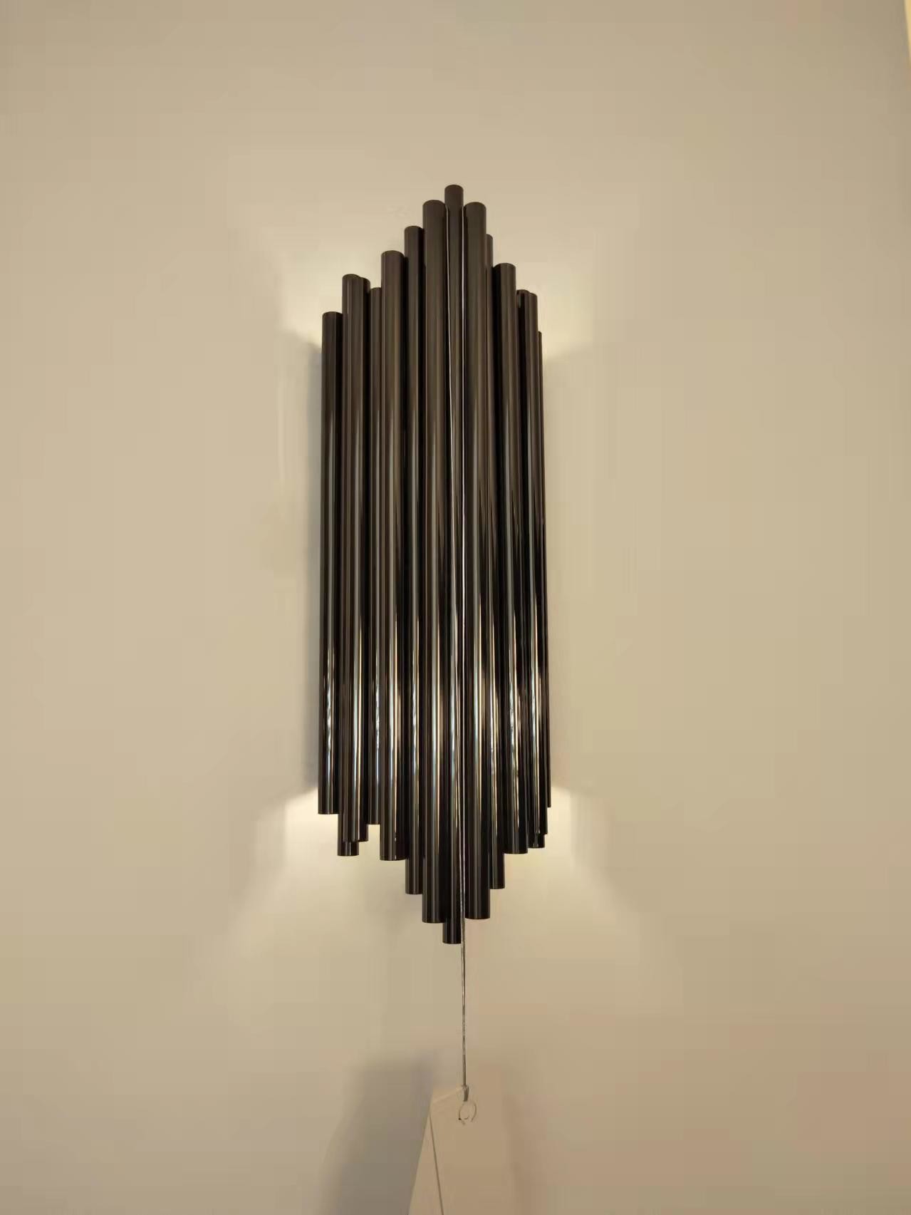 Decorative Luxury Stair Lamp Contemporary Led Crystal Wall Lamp For Hotel