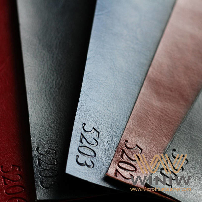 Smooth PU Synthetic Leather Material Vegan Leather Polyurethane For Labels