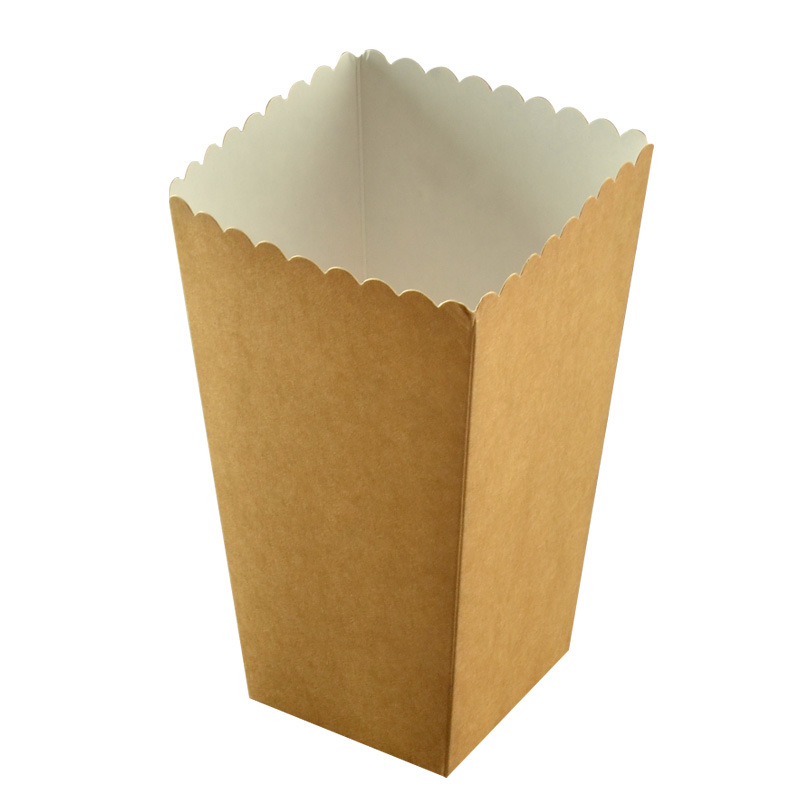 Food French Fries Chicken Packaging Disposable Kraft Paper Box for Benefit of Buyers